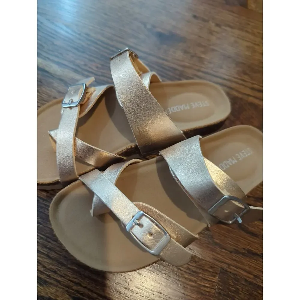 NWOB Steve Madden Toddler Girls Rose Gold Sandals